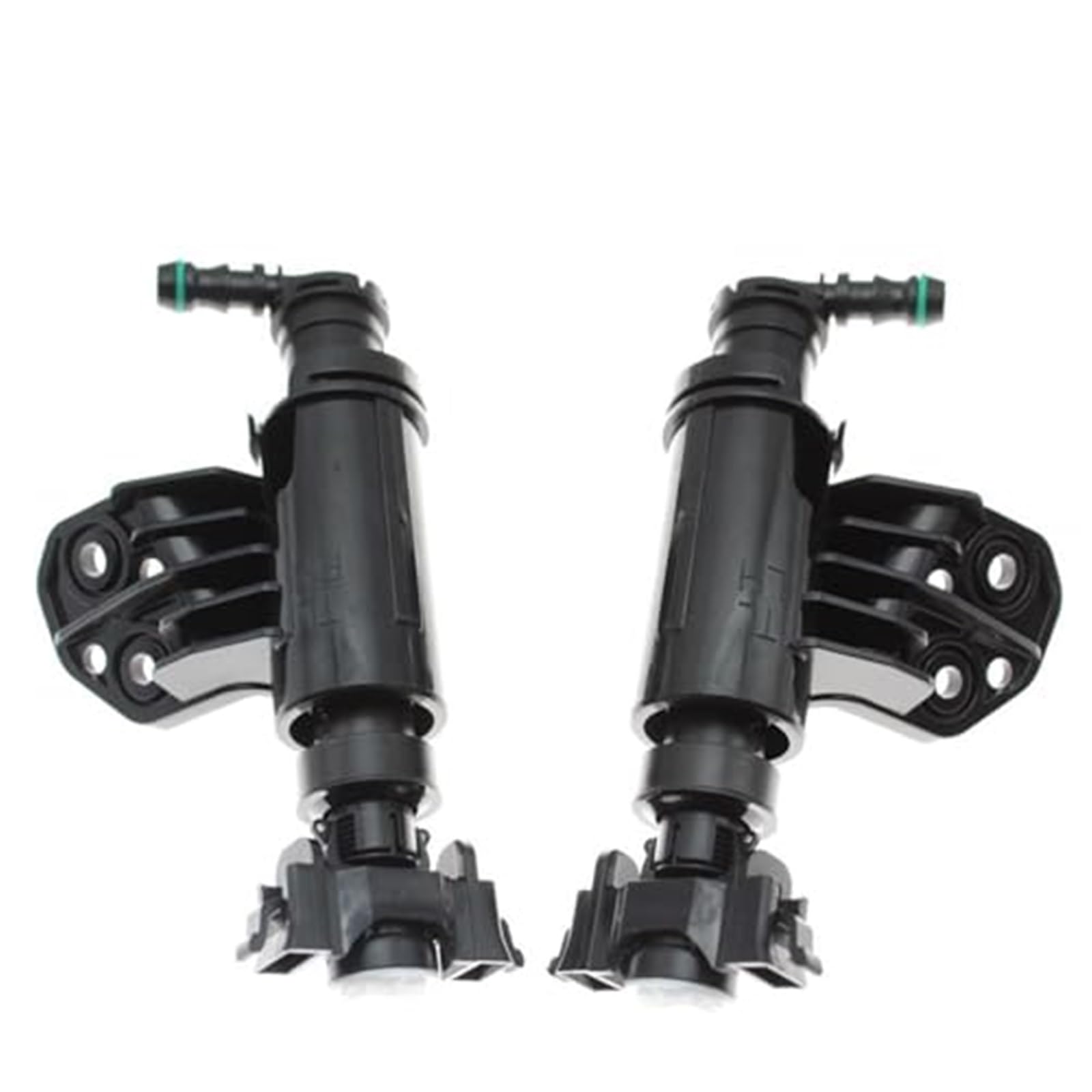 DEMULAX Vorne Links rechts Scheinwerfer Wahser Sparyer Düsenpumpe Zylinderkappe Jet, for Hyundai, Tucson Scheinwerfer-Sprühabdeckung(Black Nozzle Pair) von DEMULAX