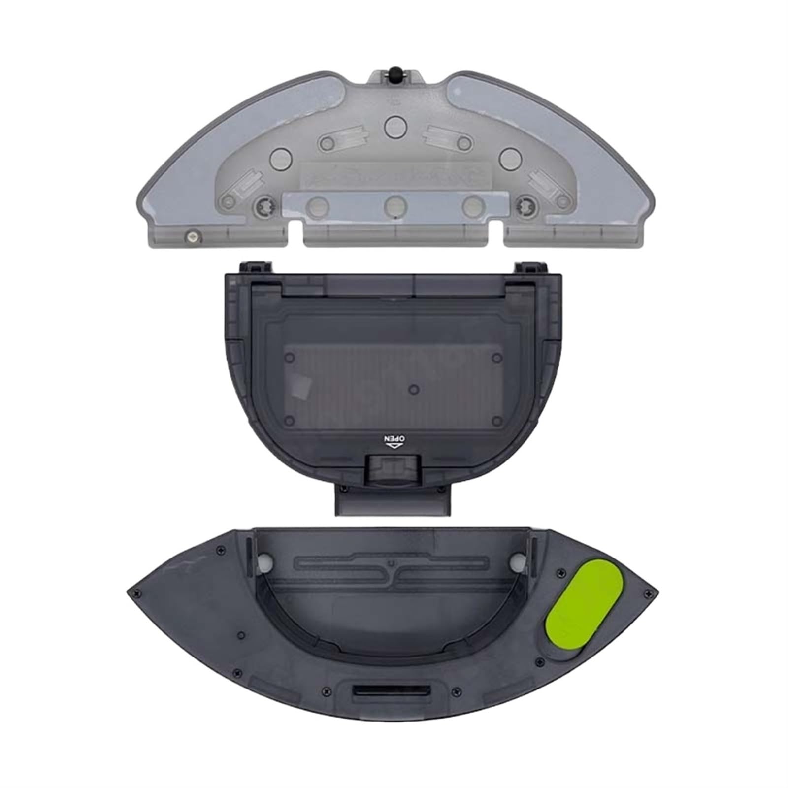 DEMULAX Wassertank, Staubbehälter, Lappenhalterung, Ersatzteile, for Qihoo, 360 S8 Plus Roboter-Staubsauger, Ersatzzubehör(3 Pcs) von DEMULAX