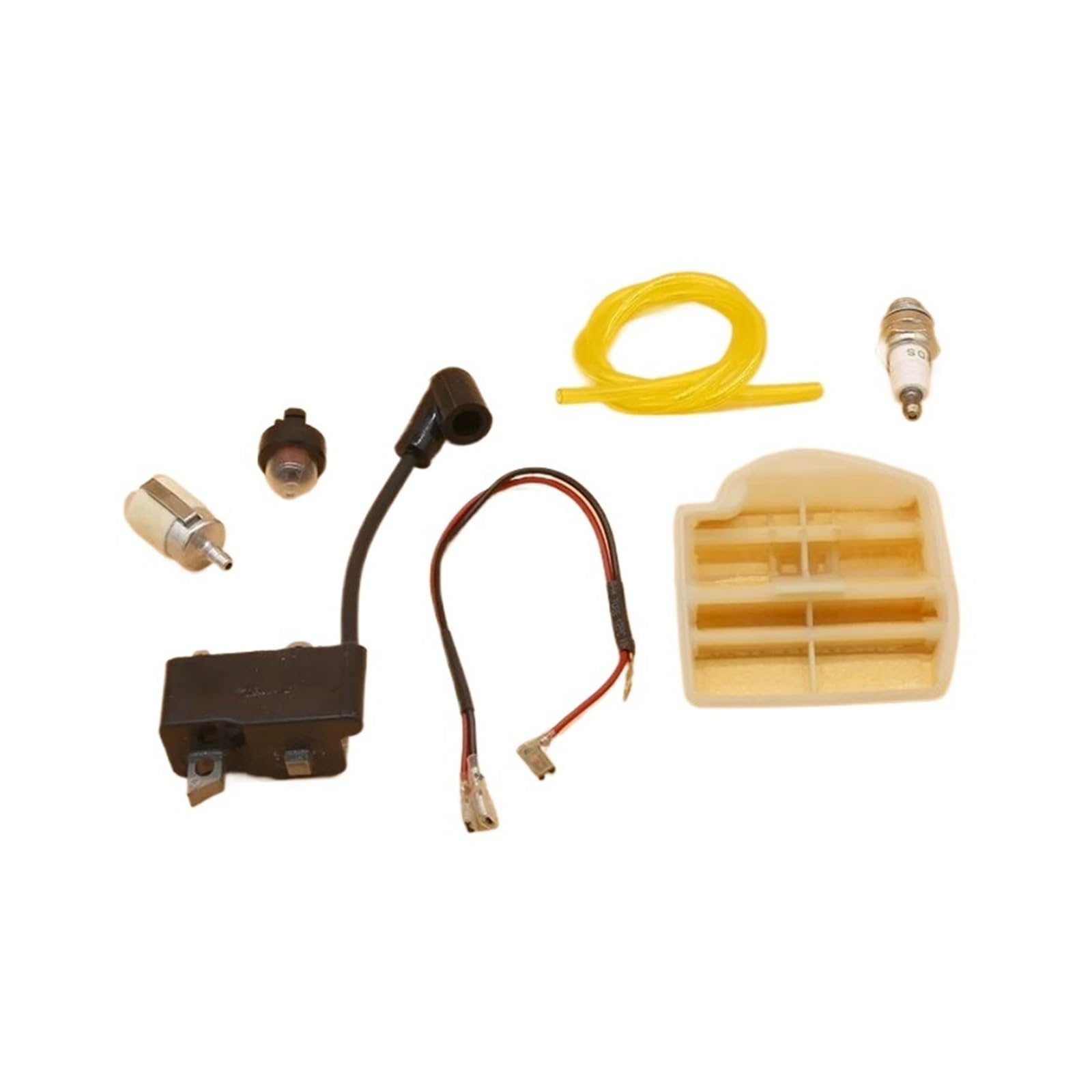 DEMULAX Zündspule Luftfilter Zündkerze Kit, for Husqvarna, for 445 450 450E, for JONSERED, for 2245 2250 Garten Kettensäge Ersatzteile Zündspule für Gartentrimmer von DEMULAX