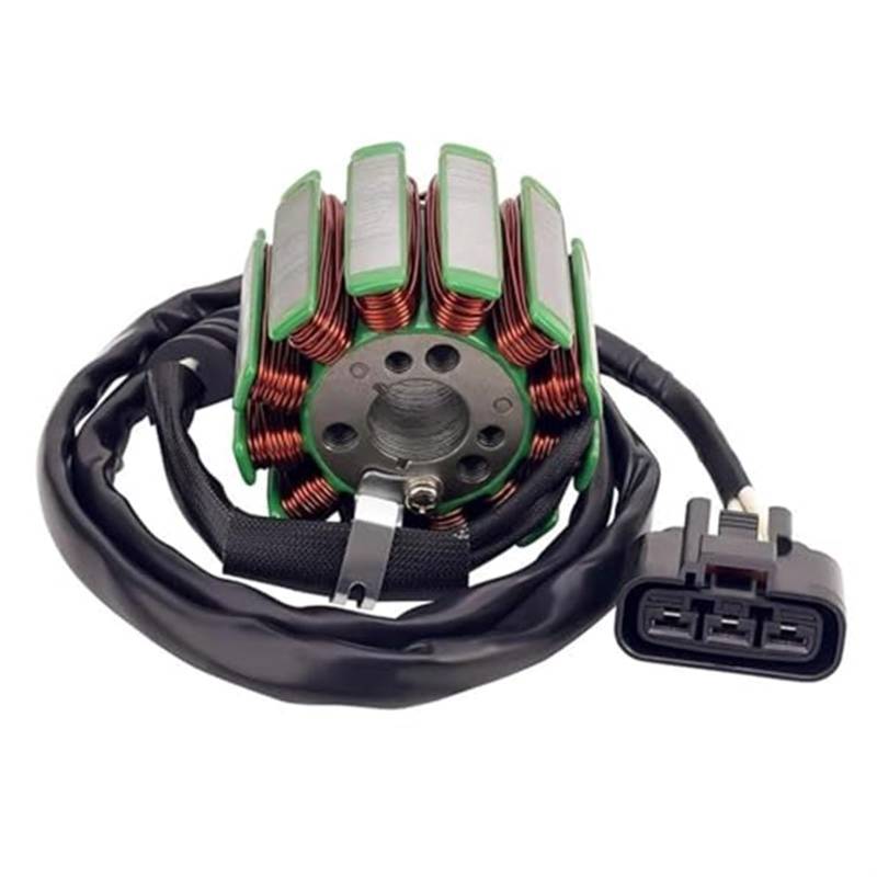 DEMULAX Zündstator Statorspule Schwungrad Rotor Magneto Stator Dichtung Gummi for YZFR1 R1 2004–2008 for FZ8 FZ8N FZ8S 2011–2013 Zündstator Magnetplatte Zündstator-Magnetzünder(Black Stator Coil) von DEMULAX