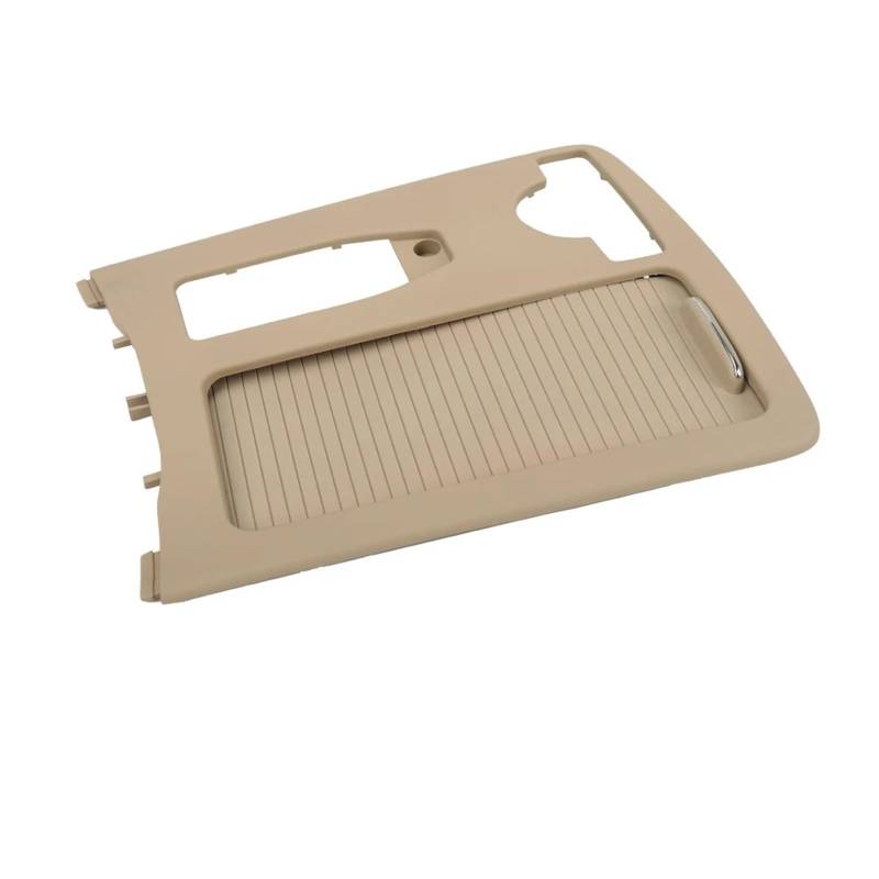 DEMULAX for, for Mercedes-Benz, Innenraum Mittelkonsole Getränkehalter Abdeckung Armlehne Aufbewahrungsbox Rollo Panel W204 W212 W207 C180 E260 E300 Auto-Rollo-Getränkehalter(Model C Beige) von DEMULAX