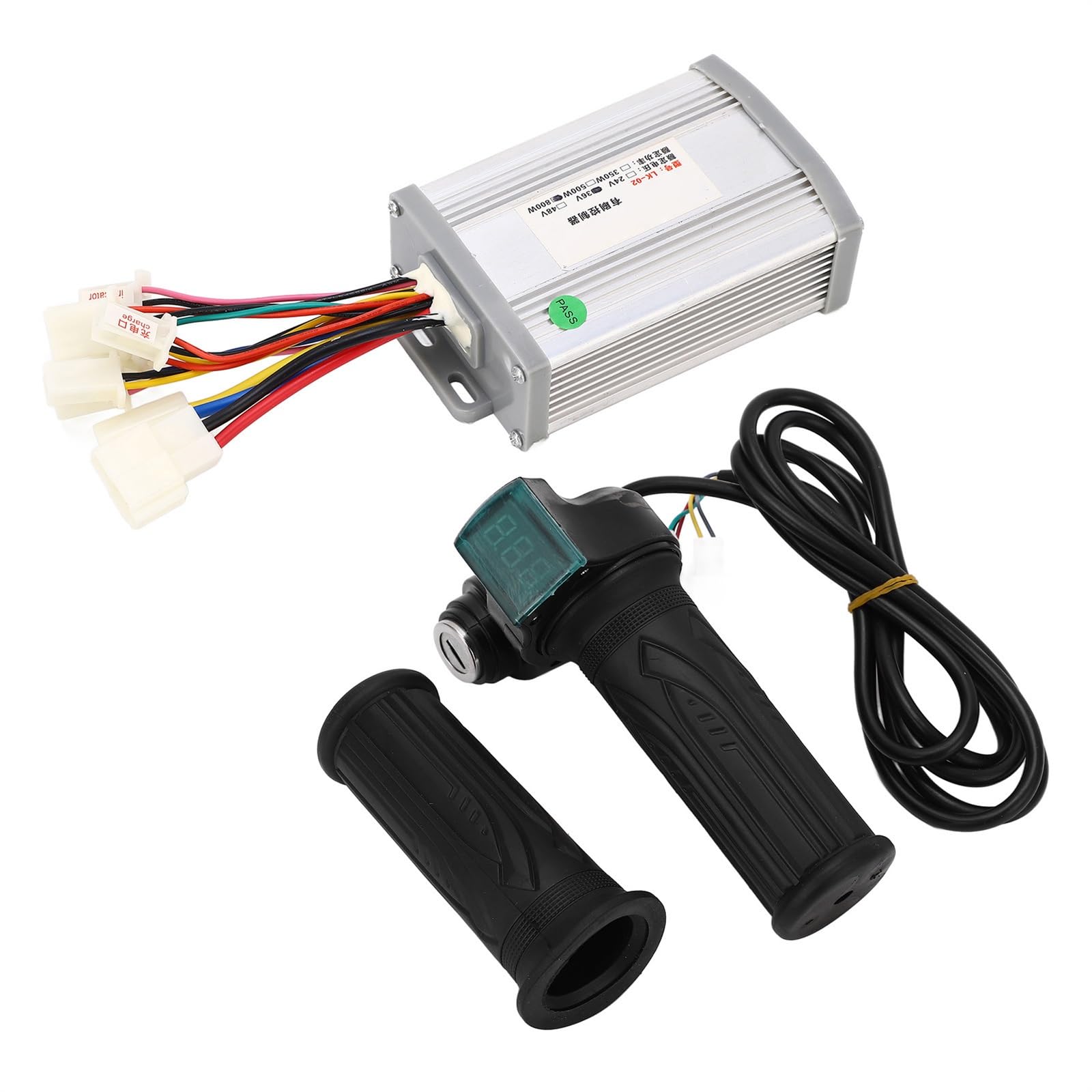 DEMULAX for 36V 800W Motordrehzahlregler-Kit Elektro-Fahrrad-Motorregler-Kit Drosselklappen-Leistungsanzeige Leistungsanzeige-Umrüstsatz Kombiinstrument für Roller von DEMULAX