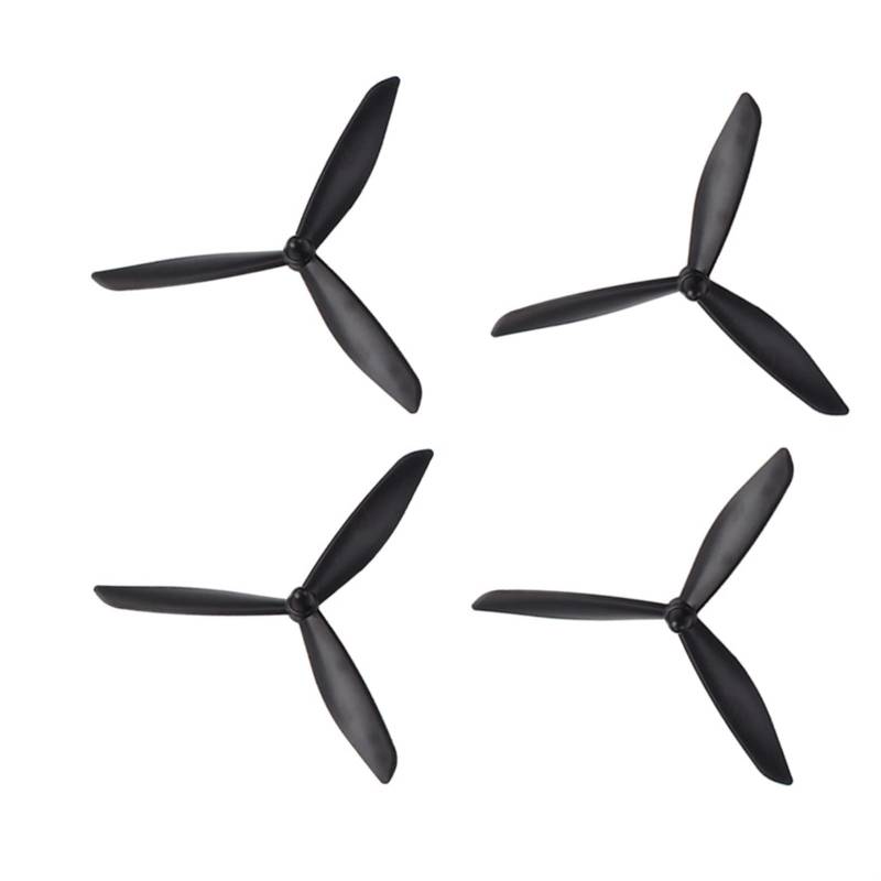 DEMULAX for Bayang X16 X21 Fernbedienung Quadrocopter Ersatzteile Upgrade Dreieck Klinge Schwarz Weiß 20 Stück 1pack Drohnenpropeller(Black) von DEMULAX