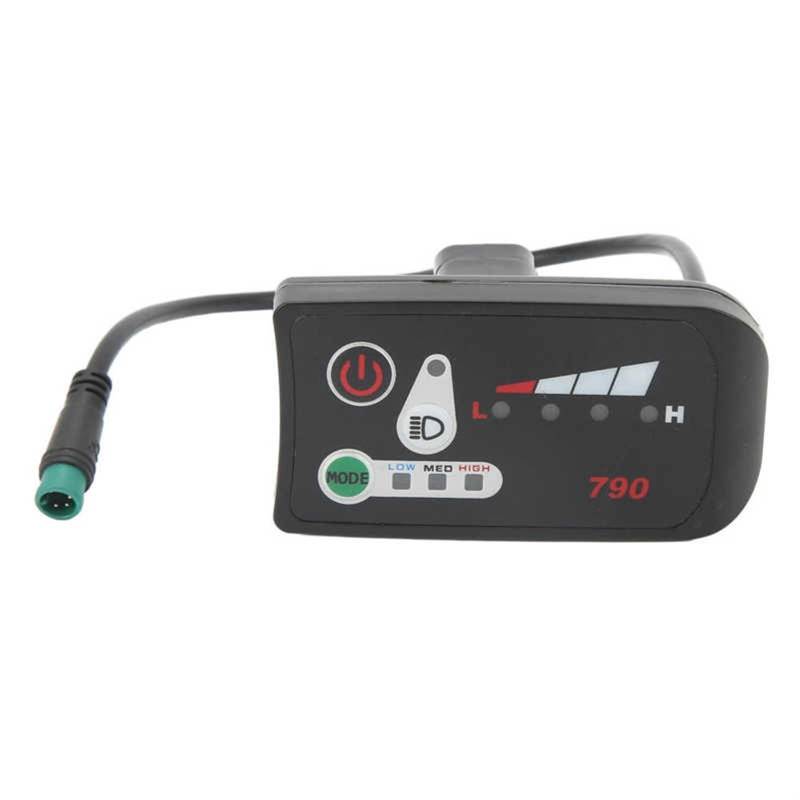 DEMULAX for Elektro-Fahrrad LED-Display-Bedienfeld Elektro-Fahrrad-Display-Kabel und Schnittstelle 22,2 mm Lenker-Modifikation Kombiinstrument für Roller(48V) von DEMULAX