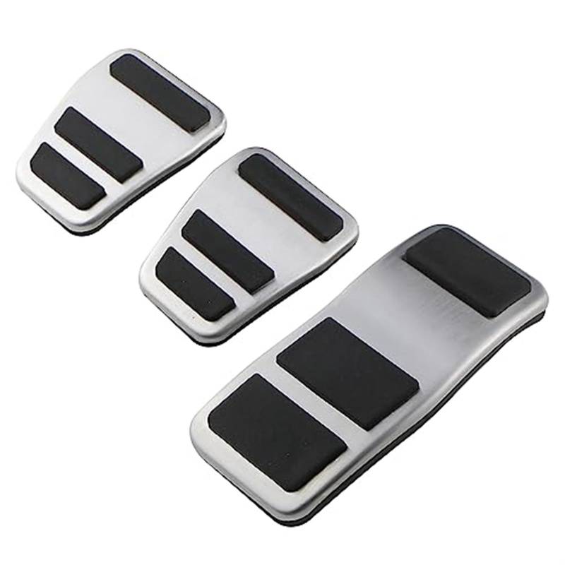 DEMULAX for Ford, for Fiesta, MK7 2007-2012 Edelstahl Auto Pedal Pads Abdeckung MT at Fußpedal Abdeckung Fußpedal-Overlay(Black MT) von DEMULAX