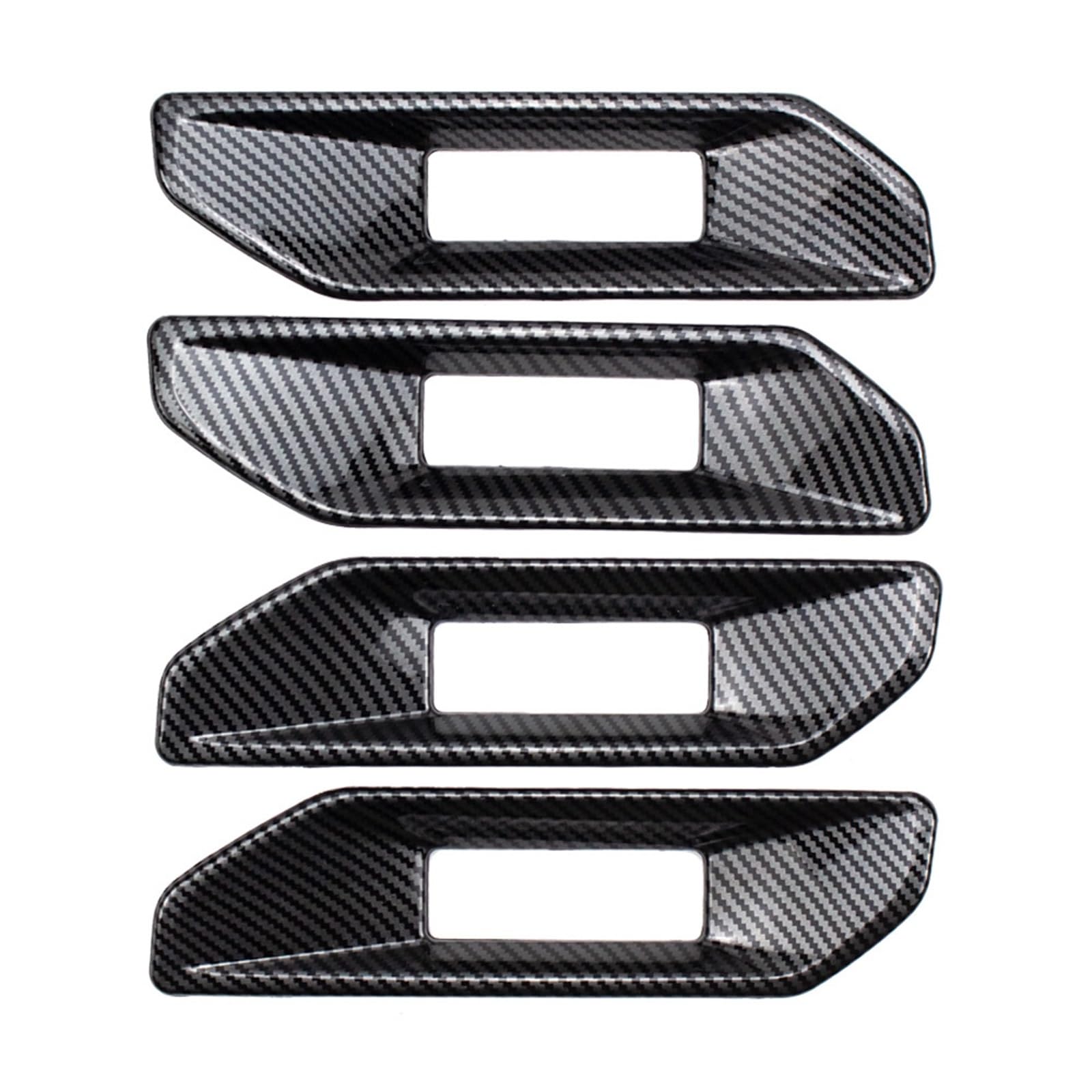 DEMULAX for Ford, for Ranger Everest 2023, 4-teiliges ABS-Karbonfaser-Farbdesign, Innentürgriff, Türarmlehne, Verkleidung, Innendekoration Autotürgriffabdeckung von DEMULAX