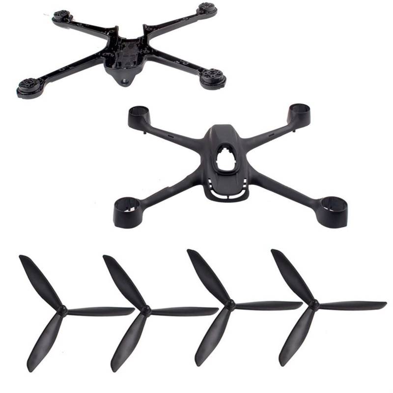 DEMULAX for H501S X4 RC Quadcopter Flugzeugkörperteile Dreieck Klinge Fernbedienung Flugzeugkörperteile Drohnenpropeller(Black) von DEMULAX