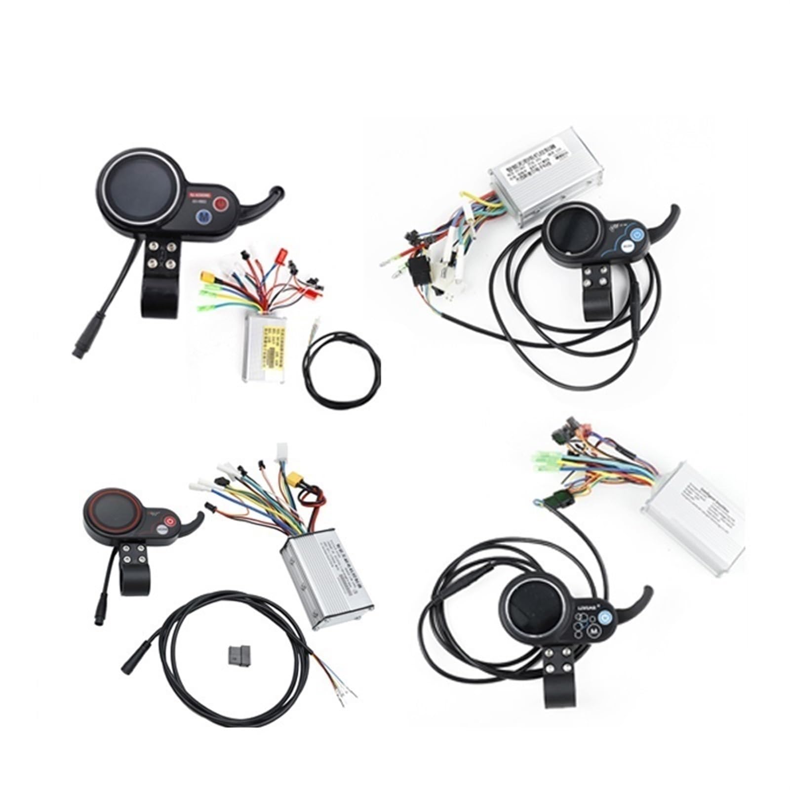 DEMULAX for Kugoo, M4 Elektrische Roller 36v48v Display Panel 5/6-Pin Kommunikation Instrument Bürstenlosen Intelligente Motor Controller Armaturenbrett für Elektroroller(6 pins 48V) von DEMULAX