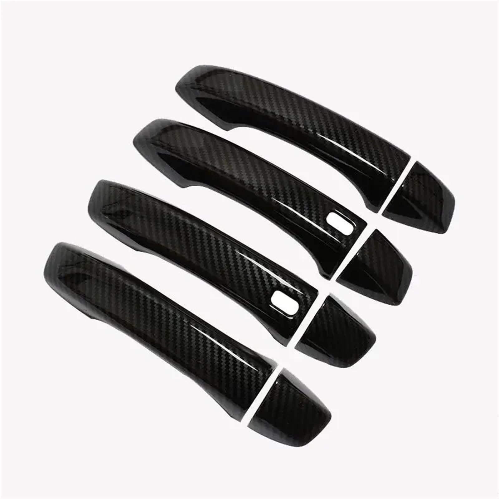 DEMULAX for MG, ZS 2017 2018 2019 2020 2021 2022 Kohlefaser Chrom Autotürgriffe Abdeckung Zierleiste Styling Aufkleber Autozubehör Autotürgriffabdeckung(Carbon 2 Buttons) von DEMULAX