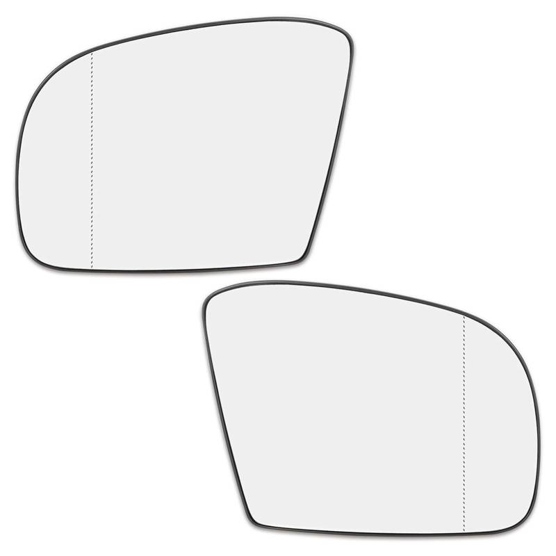 DEMULAX for Mercedes-Benz, GL320 2006 2007 2008 2009 2010 Paar Spiegelglas Links rechts beheizt mit Trägerplatte Seitenrückspiegelglas Beheizter Außenspiegel(1pair) von DEMULAX