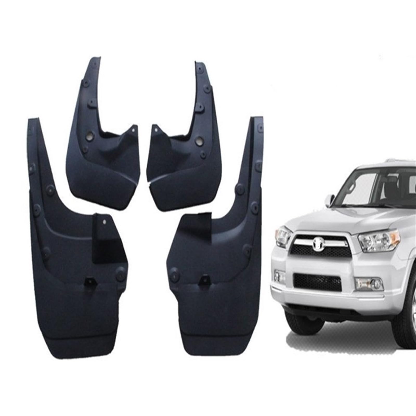 DEMULAX for Toyota, 4Runner 2010-2017 Kotflügel vorn und hinten, Spritzschutz mit Befestigungsschrauben Schmutzfänger von DEMULAX