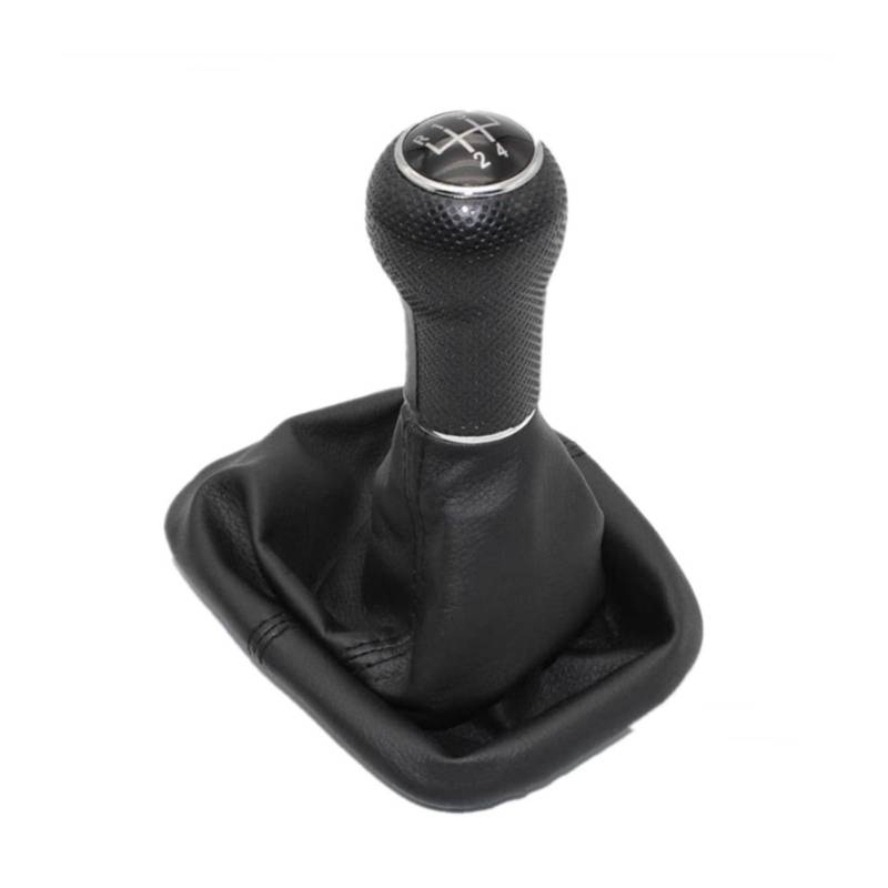 DEMULAX for VW, for Golf 4 MK4 1998 1999 2000 2001 2002 2003 2004 2005 2006. Auto-Styling, 5-Gang-23-mm-Schaltknauf mit Ledermanschette Fahrzeug-Gangschaltung von DEMULAX