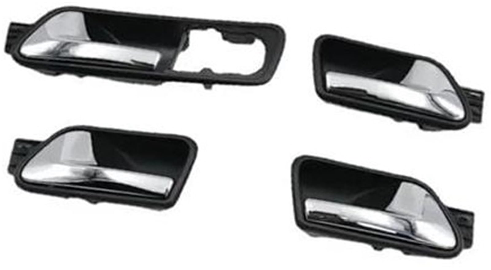 DEMULAX for VW, for Touran, 2004–2015, for Caddy, 2004–2013. Auto-Chrom-Innentürgriff RL- 1T0 839 113 RR- 1T0 839 114 C Türinnengriffe(Black 4 Pcs Full Sets) von DEMULAX