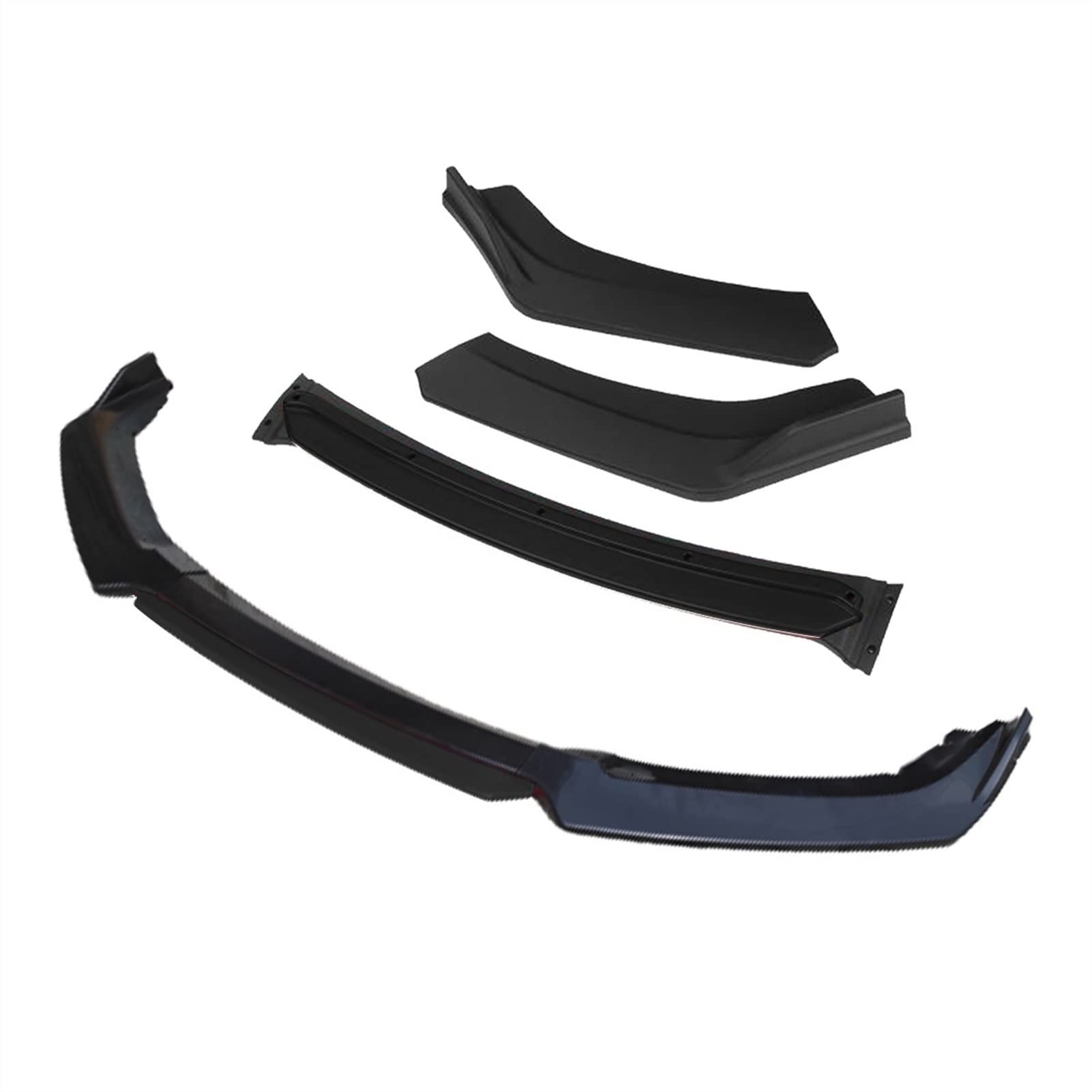 DEMUR 3 Stück Autozubehör Frontstoßstange Lippensplitter Diffusor Lip Body Kit Spoiler Stoßstangen, for Toyota, for Corolla, 2009 2014, Schwarz Frontstoßstangensplitter(4pcs+Black) von DEMUR