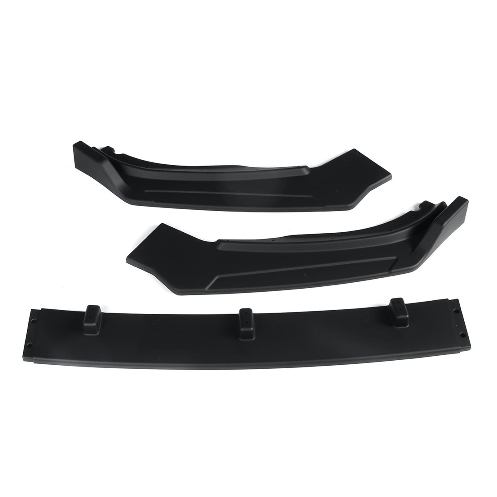 DEMUR 3PCS Schwarz Carbon Look Auto Vordere Stoßstange Lip Body Kit Splitter Spoiler Diffusor Deflektor Lippen Schutz, for VW, for Passat 2020 Frontstoßstangensplitter(Matte Black) von DEMUR