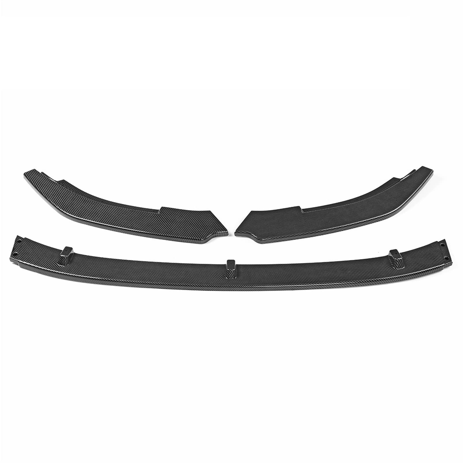 DEMUR 3xCar Frontstoßstange Splitter Lippendiffusor Body Kit Spoiler Guard Deflektor Lippen Schutzabdeckung, for VW, for Golf MK6 GTI 2010-2013 Frontstoßstangensplitter(Carbon Fiber Look) von DEMUR