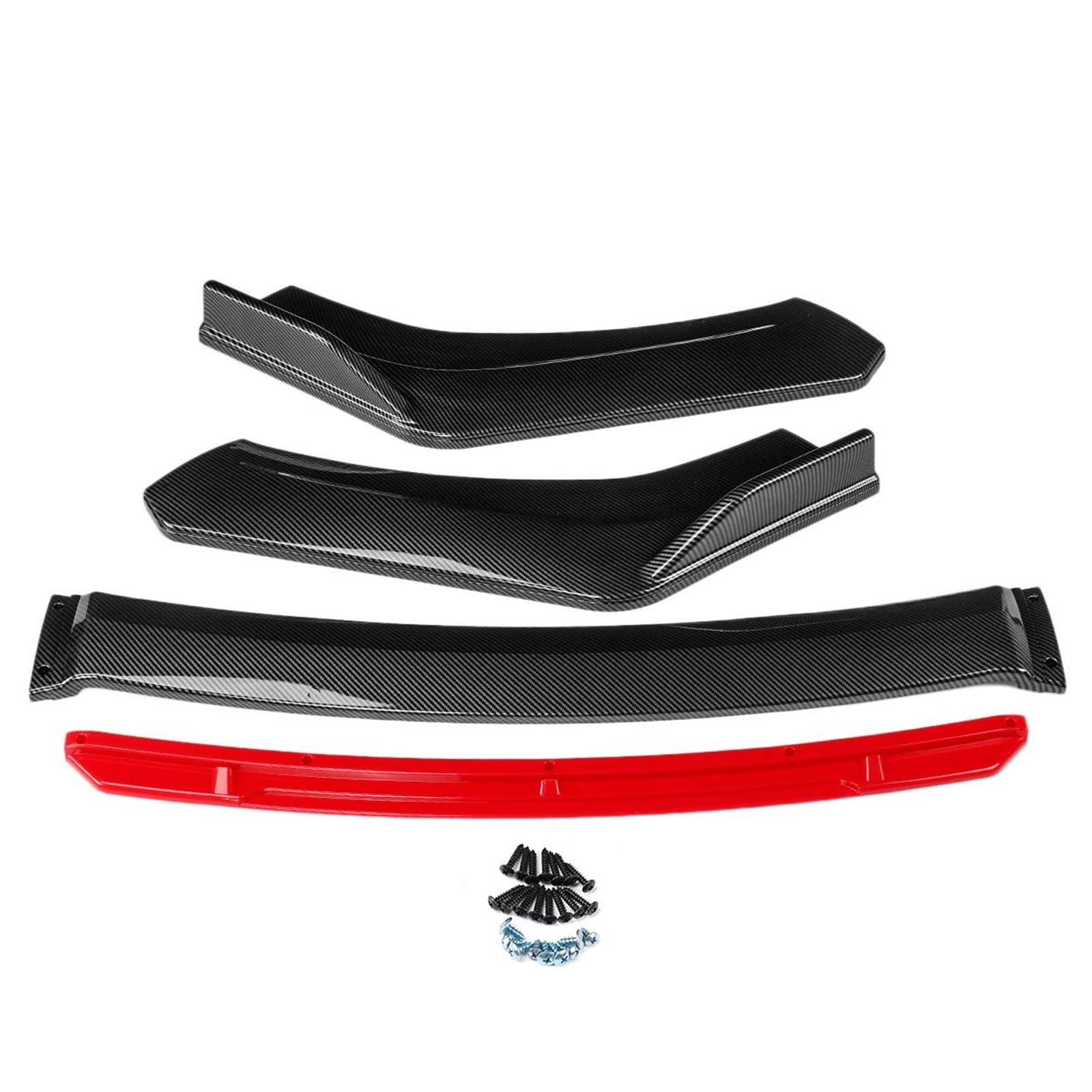 DEMUR 4x Universal Auto Front Stoßstange Splitter Lip Spoiler Diffusor Abdeckung Trim, for Audi, A3 A4 A5, for VW, for Passat, for Jetta, for Hyundai, Frontstoßstangensplitter von DEMUR