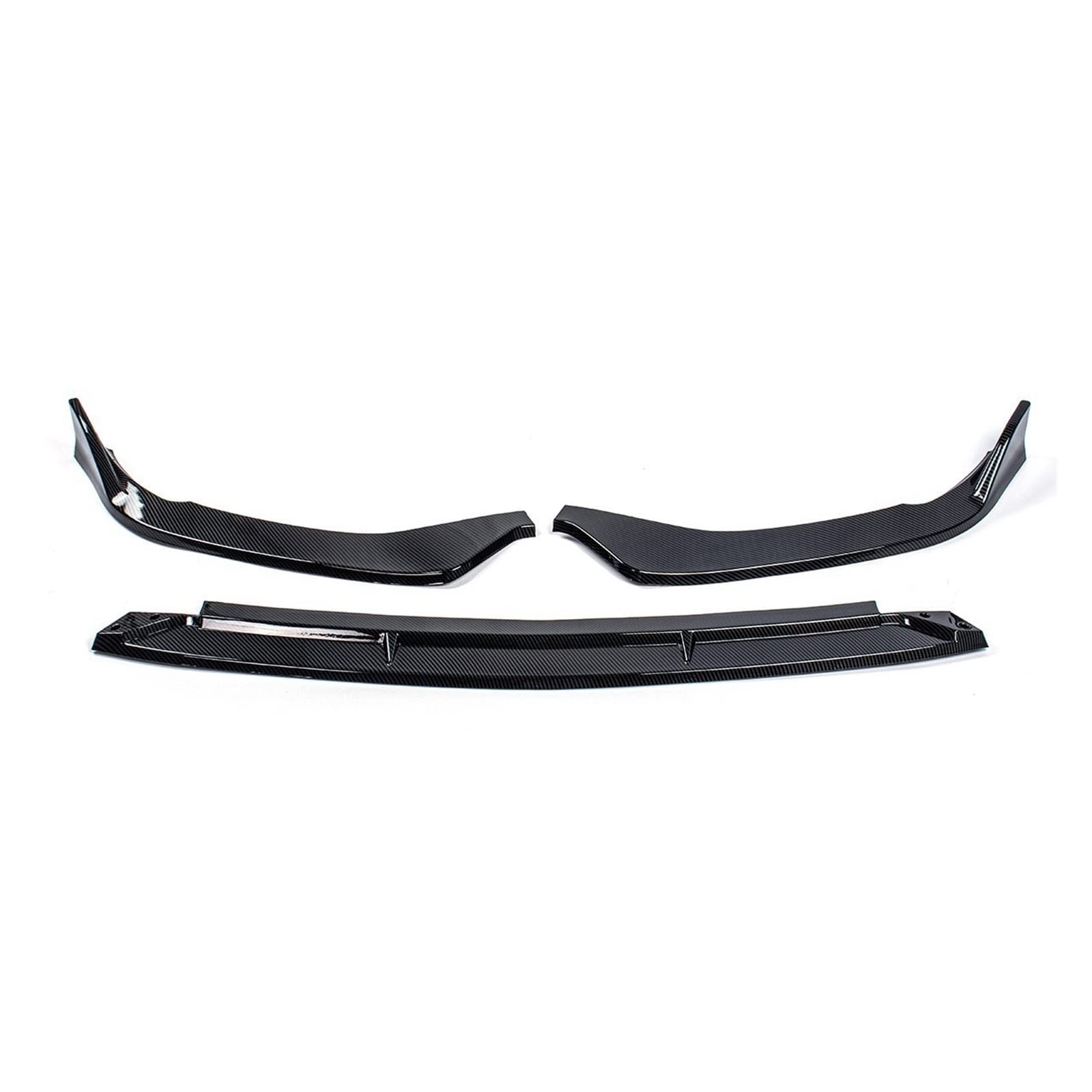 DEMUR Auto-Frontstoßstangen-Lippensplitter, Kinn-Stoßstangen-Body-Kits, Spoiler, for Mercedes-Benz, C-Klasse W206 C200 C260 2021 2022 Frontstoßstangensplitter(Carbon Fiber Look) von DEMUR