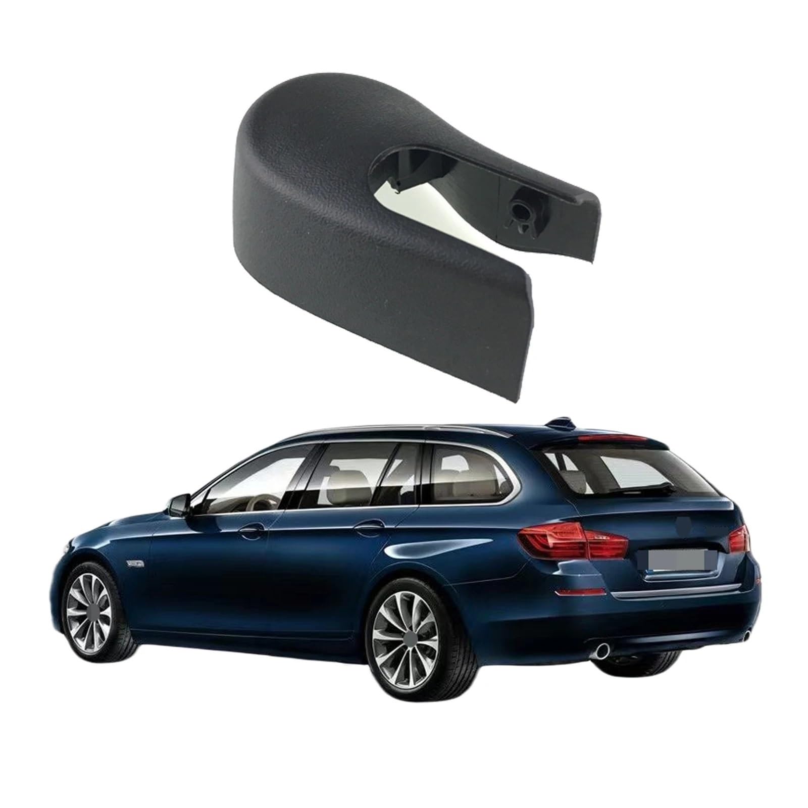 DEMUR Heckscheiben-Scheibenwaschanlage, Wischerarm-Mutter-Abdeckkappe, for BMW, for 5er Touring F11 E61, Autozubehör Scheibenwischer hinten von DEMUR