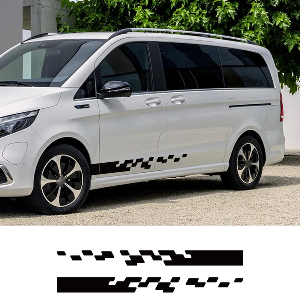 Auto Aufkleber, für Mercedes Benz Vito V Klasse Viano W447 W639 W638 Camper Van Vinyl Dekoration Racing Decor Aufkleber Auto Zubehör von DENGFEN