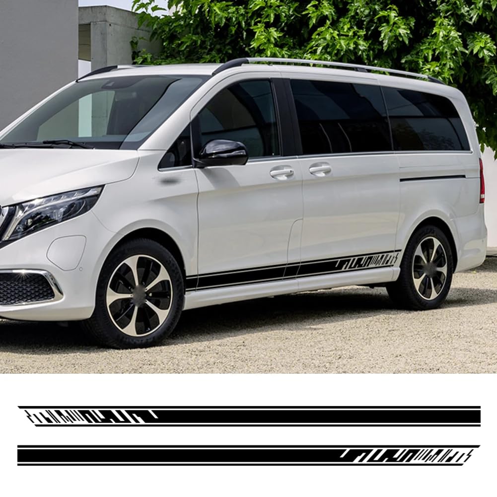 Auto Seitentür Vinyl Aufkleber, für Mercedes Benz Vito V Klasse Viano W638 W639 W447 V260 110 113 115 Marco Polo Tuning Zubehör von DENGFEN