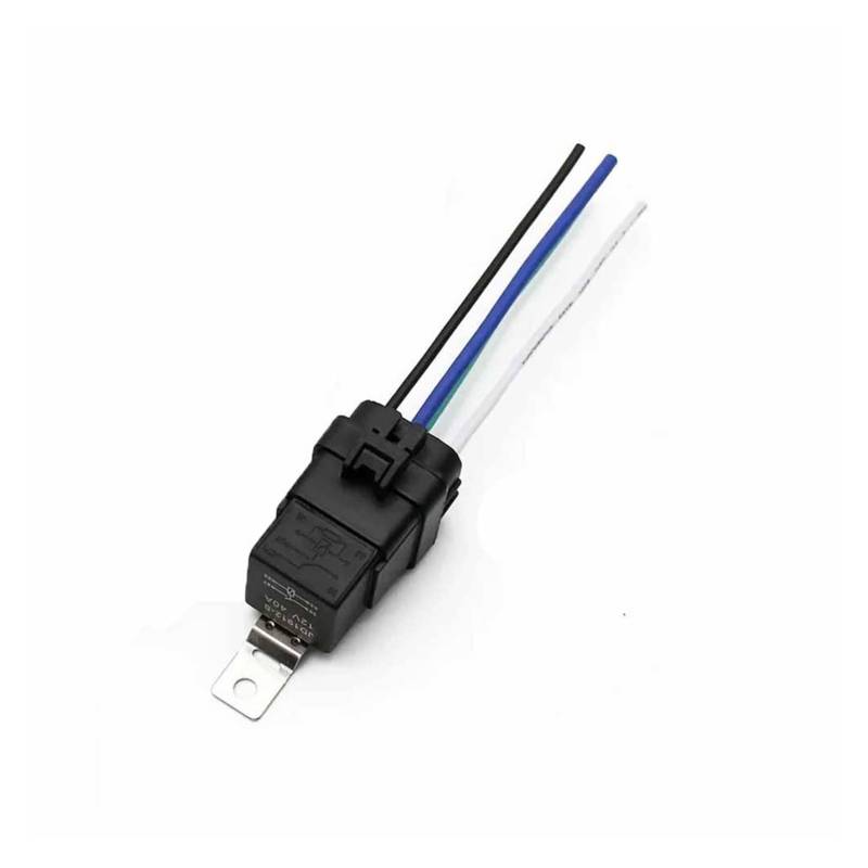 DENGFEN Auto Auto Automobil Relais Versiegelt Wasserdicht Integrierte Verdrahtete DC12V 40A 5Pin 4pin Auto Relais + Halter Mit 105mm Länge Drähte(4 Pin) von DENGFEN