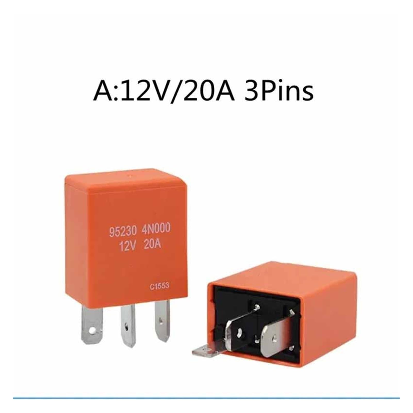 DENGFEN Kfz-Relais DC 12 V, kompatibel mit Scheinwerfer-Klimaanlagen-Starter(A 12V20A 3P) von DENGFEN