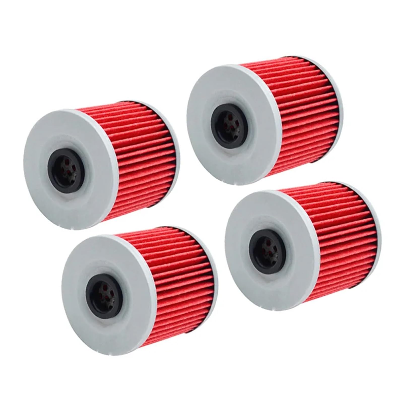 Motorrad Öl Gitter Filter for BJ250 KSF250 KEF300 KLF220 KLF250 KL250 Z250 KZ250 Z200 KLX250 MOJAVE LAKOTA BAYOU 250(4Pcs Red) von DENGFEN