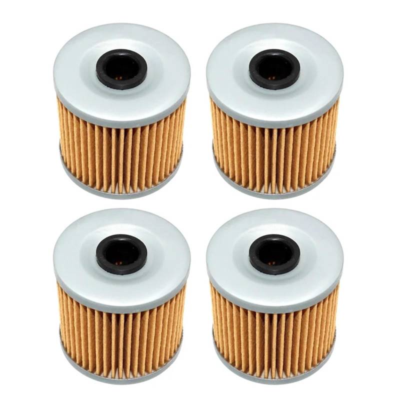 Motorrad Öl Gitter Filter for BJ250 KSF250 KEF300 KLF220 KLF250 KL250 Z250 KZ250 Z200 KLX250 MOJAVE LAKOTA BAYOU 250(4Pcs Yellow) von DENGFEN