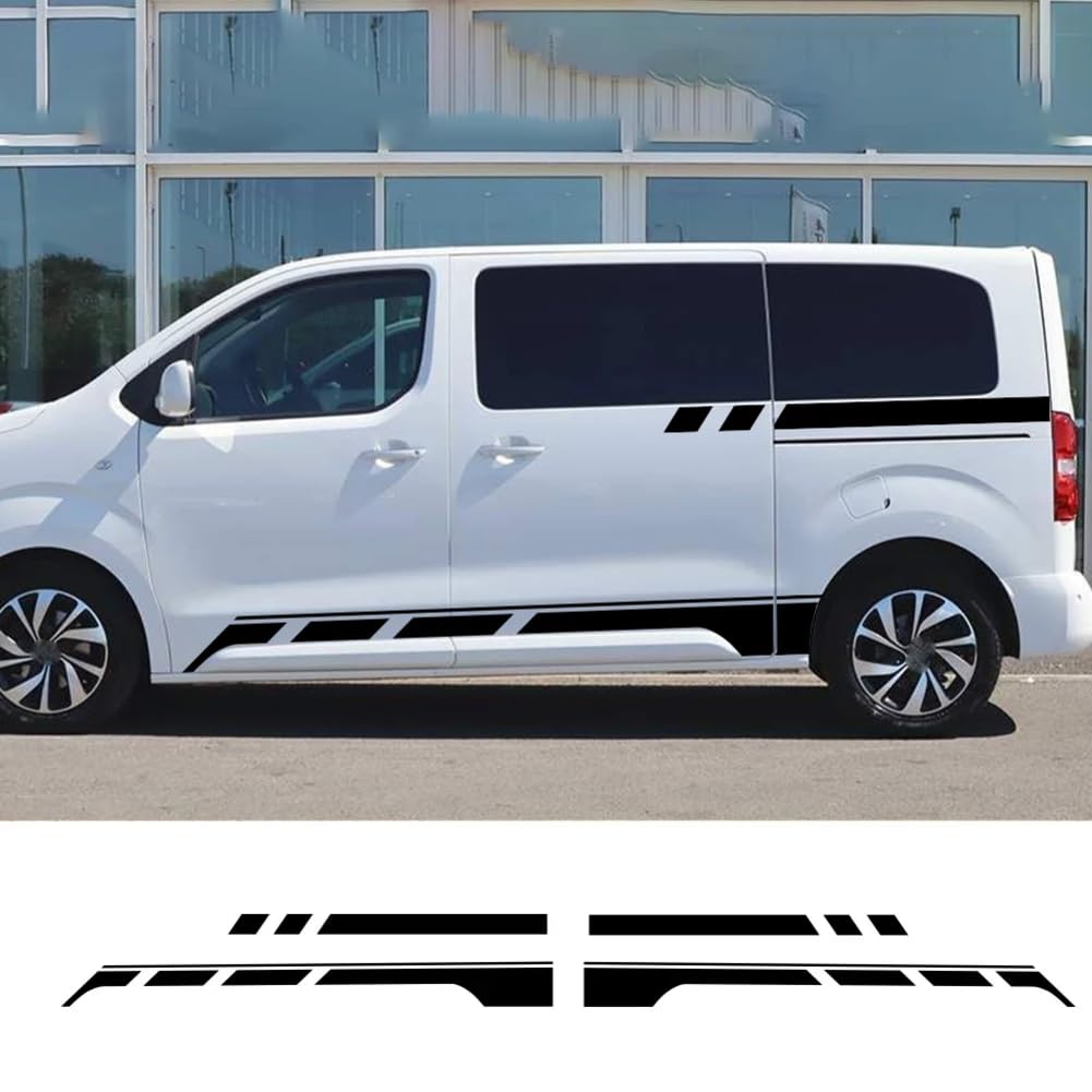 Van Aufkleber, für Citroen Spacetourer E C4 XS M XL MPV Camper Minivan Auto Tür Seite Taille Linie Aufkleber Auto Tuning Zubehör von DENGFEN