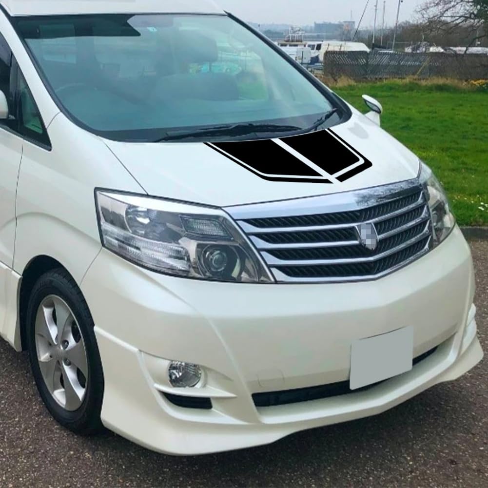 Van Hood Aufkleber, für Toyota Alphard Vellfire MVP Auto Camper Grafik Custom Cover Vinyl Dekor Aufkleber Tuning Auto Zubehör von DENGFEN