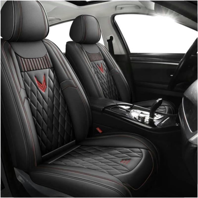 DENGFU Sitzbezüge Auto Autositzbezüge Universal Set für Chevrolet Cruze Captiva Lacetti Aveo Malibu Orlando Cavalier Auto Zubehör,Schwarz von DENGFU