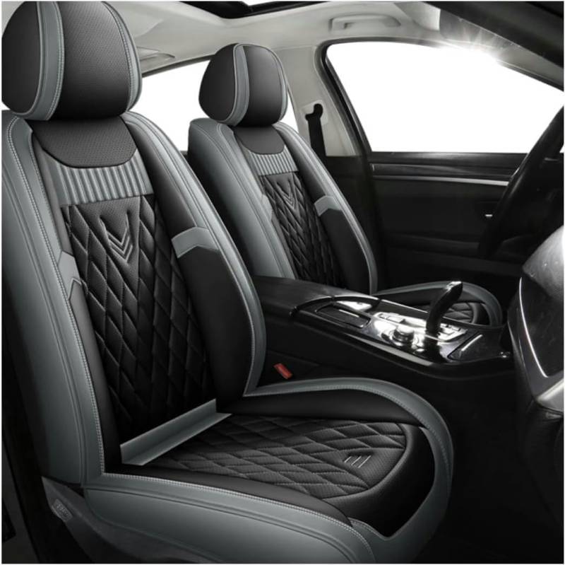 DENGFU Sitzbezüge Auto Autositzbezüge Universal Set für Mercedes Benz Classe S S580e V223 S560e V222 S680 V223 Guardia Auto Zubehör,grau von DENGFU