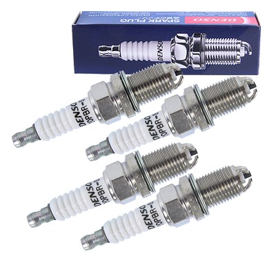 Denso 4x Zündkerze K20PBR-S10 für Alfa Romeo, Audi, Chevrolet, Daihatsu, Gm Korea, Lancia, Mercedes-Benz, Renault, Seat, Skoda, Ssangyong, VW von DENSO