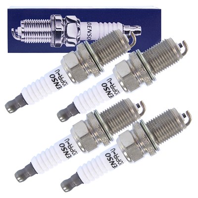 Denso 4x Zündkerze K20PR-U für Audi, Austin, Autobianchi, Chrysler, Citroën, Dacia, Fiat, Ford, Hyundai, Jeep, Kia, Lada, Lancia, Land Rover, Lotus, M von DENSO