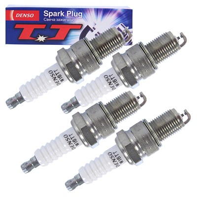 Denso 4x Zündkerze Twin Tip W16TT für Audi, Austin, BMW, Chevrolet, Chrysler, Daewoo, Daihatsu, Fiat, Gaz, Honda, Hyundai, Kia, Land Rover, Mazda, Mg, von DENSO