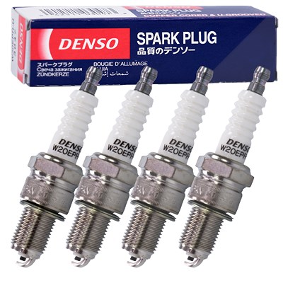 Denso 4x Zündkerze W20EPR-U für Alfa Romeo, Audi, Austin, Autobianchi, Bentley, BMW, Chevrolet, Citroën, Fiat, Gm Korea, Honda, Hyundai, Isuzu, Lada, von DENSO