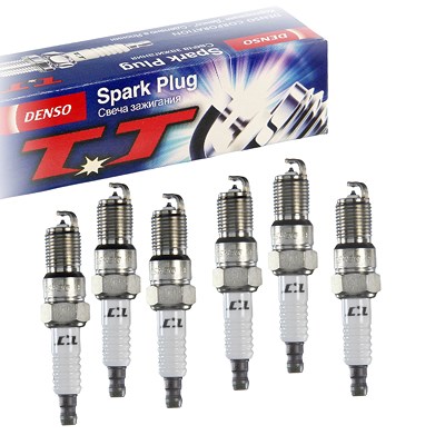 Denso 6x Zündkerze Twin Tip T20TT für Alpine, Aston Martin, Chevrolet, Ford, Ford Usa, Jaguar, Mercedes-Benz, Peugeot, Pontiac, Renault, Volvo von DENSO