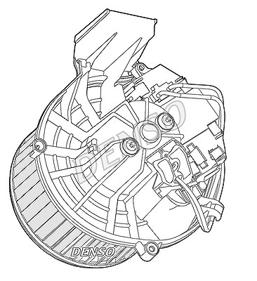 Denso Innenraumgebläse [Hersteller-Nr. DEA07003] für Citroën, Peugeot von DENSO