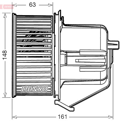 Denso Innenraumgebläse [Hersteller-Nr. DEA07027] für Citroën von DENSO