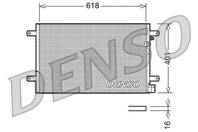 Denso Kondensator, Klimaanlage [Hersteller-Nr. DCN02006] für Seat, Audi von DENSO