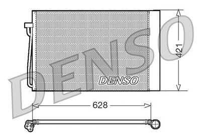 Denso Kondensator, Klimaanlage [Hersteller-Nr. DCN05018] für BMW von DENSO