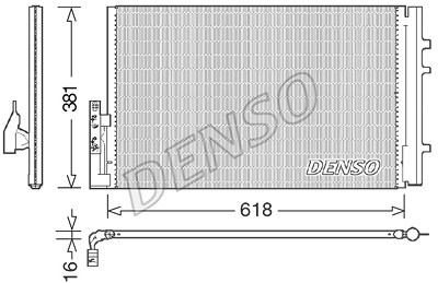 Denso Kondensator, Klimaanlage [Hersteller-Nr. DCN05014] für BMW von DENSO