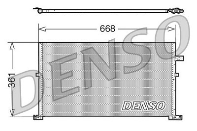 Denso Kondensator, Klimaanlage [Hersteller-Nr. DCN10013] für Ford von DENSO