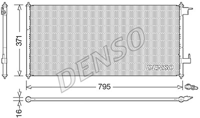 Denso Kondensator, Klimaanlage [Hersteller-Nr. DCN10030] für Ford von DENSO