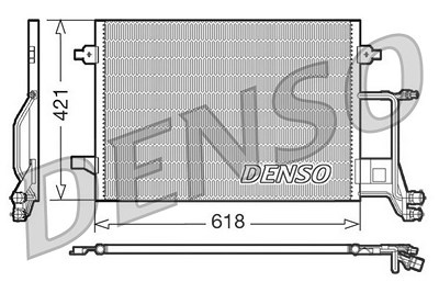 Denso Kondensator, Klimaanlage [Hersteller-Nr. DCN02013] für Audi von DENSO