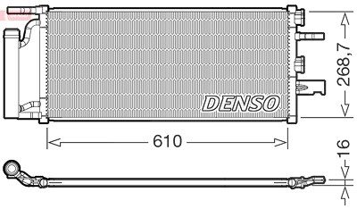 Denso Kondensator, Klimaanlage [Hersteller-Nr. DCN05036] für BMW, Mini von DENSO