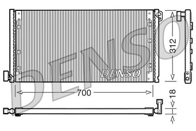 Denso Kondensator, Klimaanlage [Hersteller-Nr. DCN12001] für Iveco von DENSO