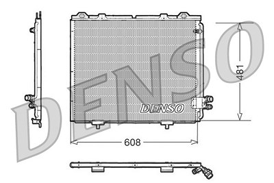 Denso Kondensator, Klimaanlage [Hersteller-Nr. DCN17017] für Mercedes-Benz von DENSO