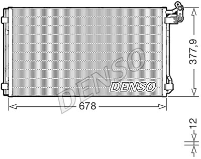 Denso Kondensator, Klimaanlage [Hersteller-Nr. DCN32068] für Seat, VW von DENSO